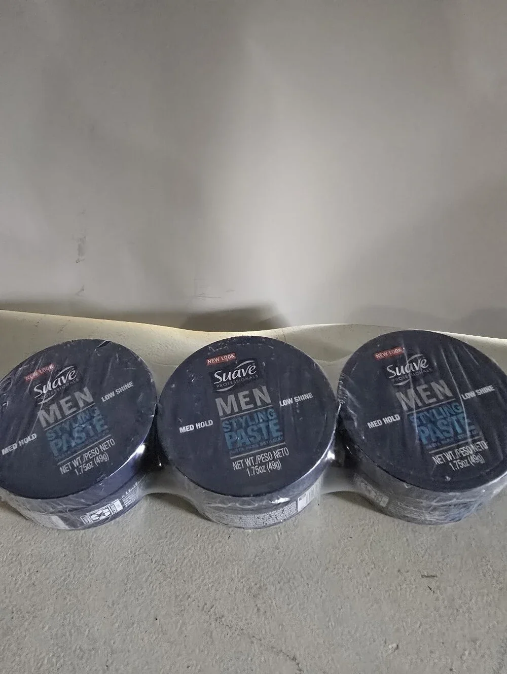 Suave Men Styling Paste - (Medium Hold, Low Shine) - Pack of 3